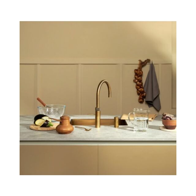 Quooker FXRPTB Tap Flex Round Patinated Brass