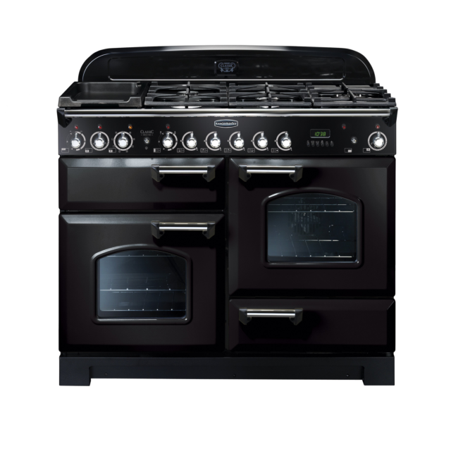 Rangemaster CDL110DFFBL/C CDL110DFFBLC Classic Deluxe Dual Fuel Range Cooker
