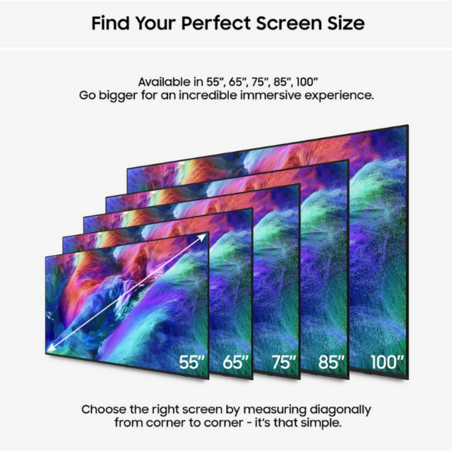 Samsung MRE85R85HAUXXU 85inch 4K Micro RGB Vision AI Smart TV