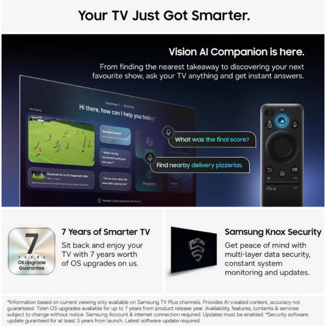 Samsung QE100QN80HUXXU 100inch Neo QLED Vision AI Smart TV