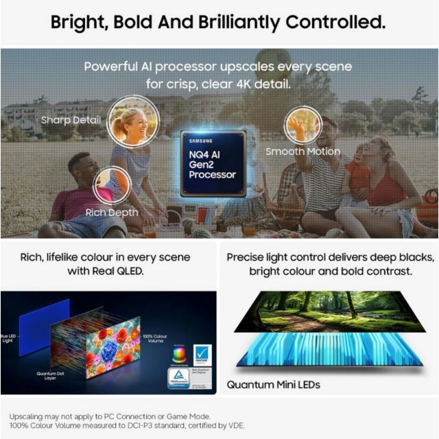 Samsung QE75QN80HAUXXU 75inch 4K Neo Qled Vision Ai Smart TV