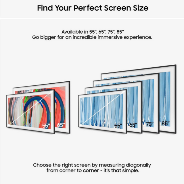 Samsung QE85LS03HWUXXU 85inch 4K The Frame Pro Neo QLED 4K Vision AI Smart TV Art Mode & Wall Mount TV