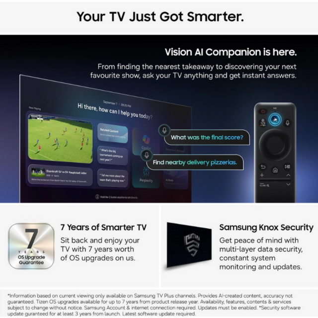 Samsung QE85LS03HWUXXU 85inch 4K The Frame Pro Neo QLED 4K Vision AI Smart TV Art Mode & Wall Mount TV