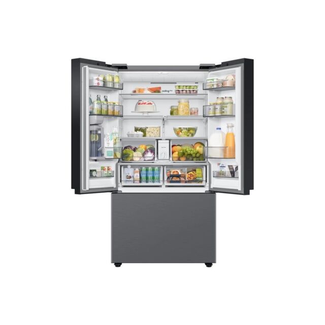 Samsung Rf24bb620es9eu Bespoke French Style Fridge Freezer - Silver.
