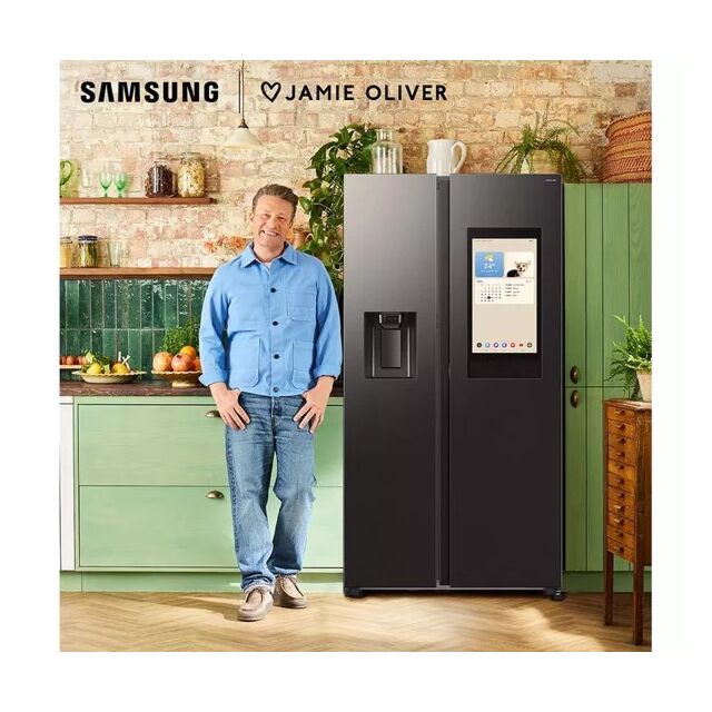 Samsung RS90F66BEFEU 91.2cm 60/40 American Fridge Freezer - Black