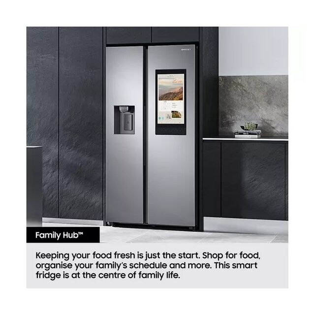 Samsung RS90F66BEFEU 91.2cm 60/40 American Fridge Freezer - Black