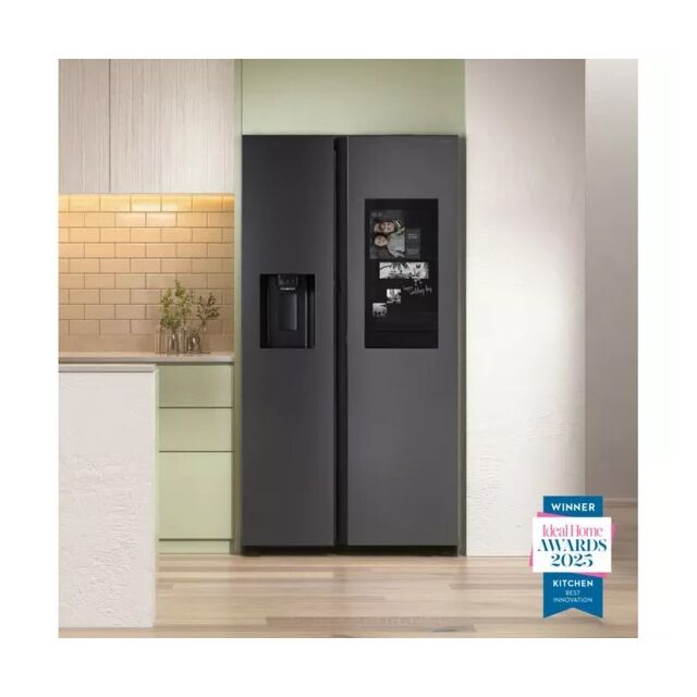 Samsung RS90F66BEFEU 91.2cm 60/40 American Fridge Freezer - Black