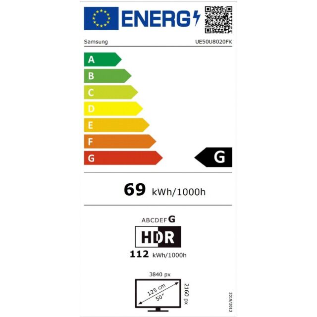 Samsung UE50U8020FKXXU 50inch 4K Crystal UHD Smart TV