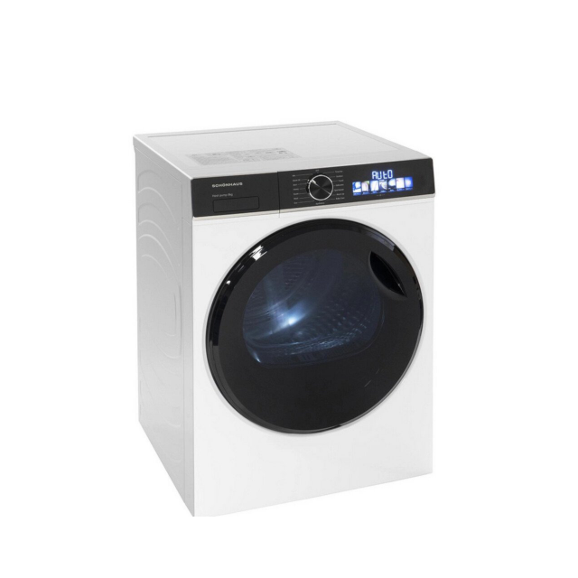 Schonhaus TDSHF018A3W 8kg Heat Pump Tumble Dryer - White