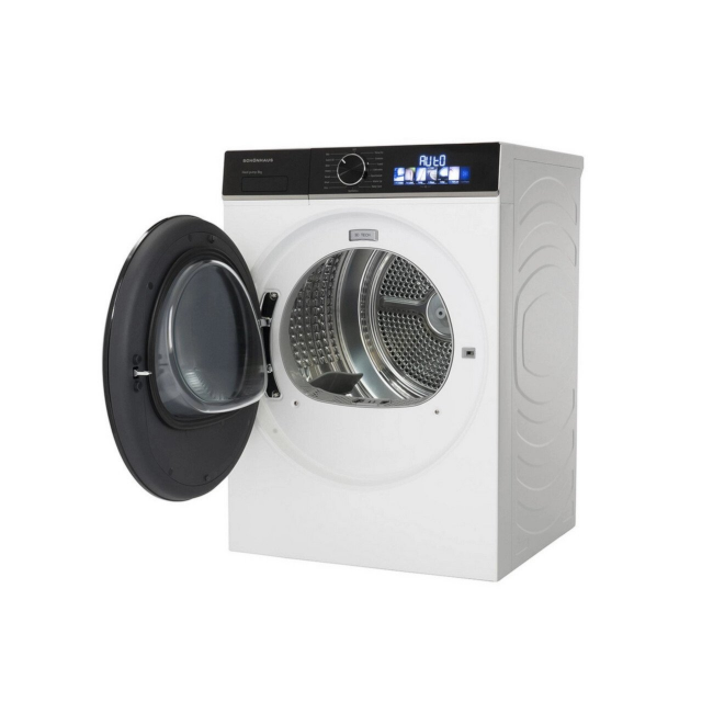 Schonhaus TDSHF018A3W 8kg Heat Pump Tumble Dryer - White