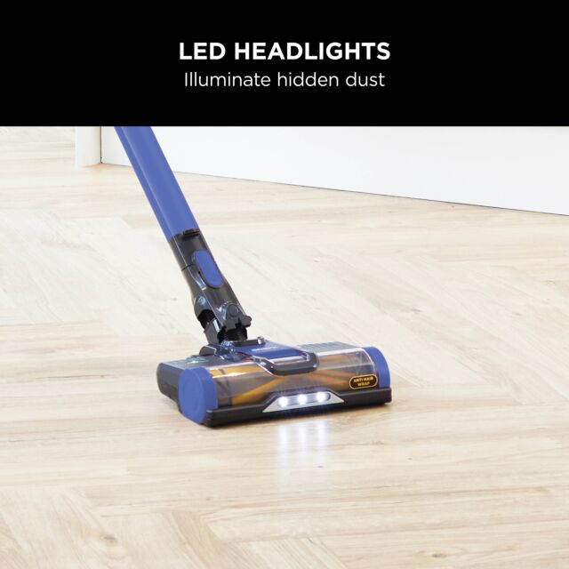 Shark IZ202UK Cordless Stick Vacuum Cleaner - 40 Minutes Run Time - Blue.