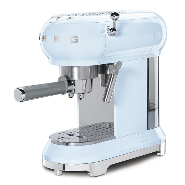 Smeg ECF01PBUK Smeg Espresso Machine Pastel Blue
