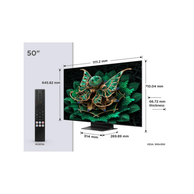 TCL 50C7K-UK 50inch 4K QD-MINI LED UHD TV
