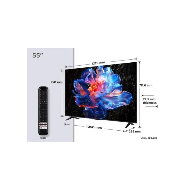TCL 55V6C-UK 55inch 4K Direct LED HDR Google TV