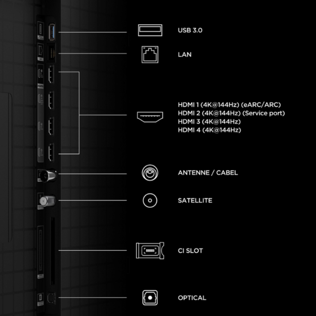 TCL 85C8L-UK 85inch 4K Ultra HD Qd-Mini Led Google TV