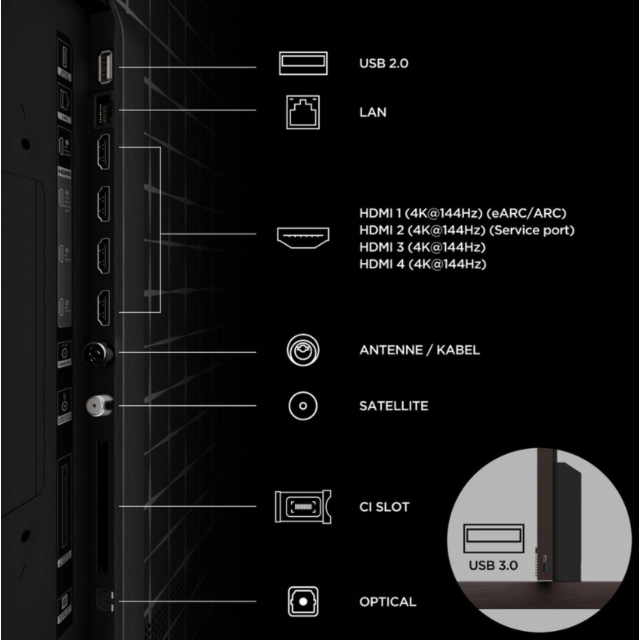TCL 85RM9L-UK 85inch 4K Ultra HD RGB MINI LED Google TV