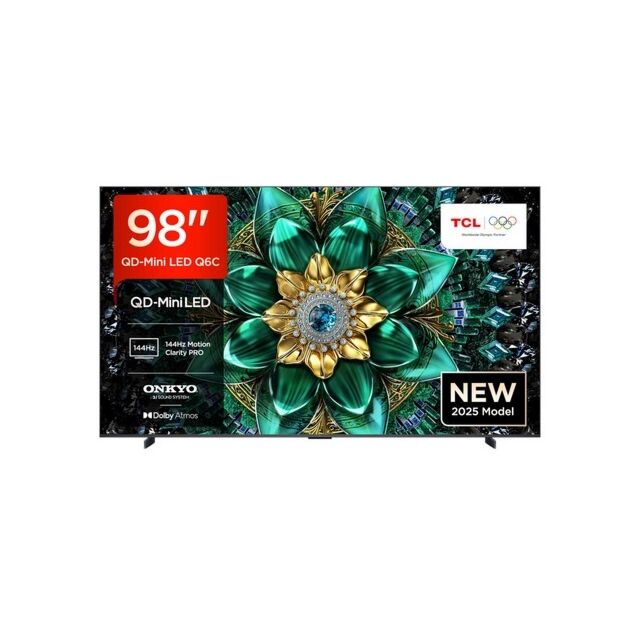 TCL 98Q6C-UK 98inch 4K QD-Mini LED UHD Smart Google TV