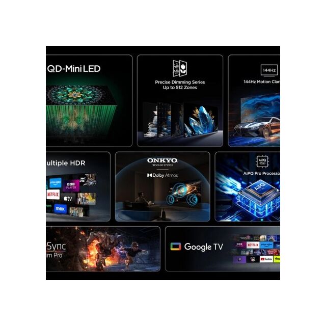 TCL 98Q6C-UK 98inch 4K QD-Mini LED UHD Smart Google TV