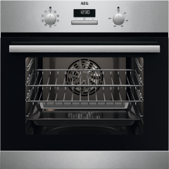 Aeg BCX23101EM 59.4cm Built In Electric Single Oven - Stainless
