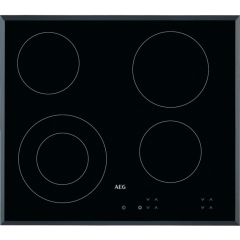 Aeg HK624010FB 60cm Ceramic Hob
60cm Ceramic Hob, 4 Cooking Zones including 1 Dual Zone Hilight, Touch Controls.

