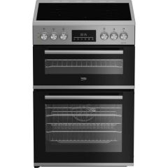 Beko FDC6731S 60cm Double Oven Electric - Silver