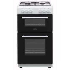 Belling BFSG51TCWHLPG 50Cm All Gas Double Cooker White