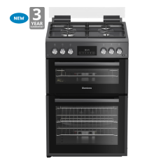 Blomberg GGRN655N 60cm Built In Electric Double Oven - Anthracite