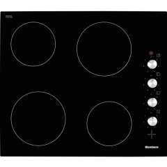 Blomberg MKN24001 4 Zone Black Glass Ceramic Hob