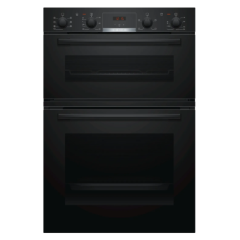 Bosch MBS533BB0B Red LED display, Main oven 5 functions, 2 piece slim pans, EcoClean back. 2nd oven
