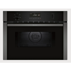 Neff C1AMG84G0B 44 Litres Built In Microwave Oven with Hot Air - Black with Graphite Trim