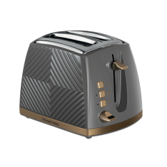 Russel Hobbs 26392 Russell Hobbs Groove 2 Slice Toaster Grey 26392