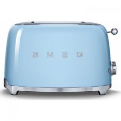 Smeg Tsf01pbuk Pastel Blue 2 Slice Toaster